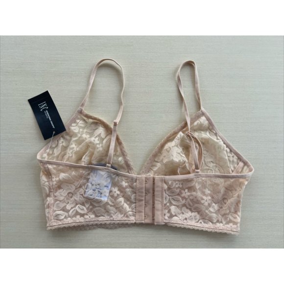 INC International Concepts Lace Bralette Almond‎ Latte - Picture 4 of 4